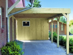 Einzelcarport 7026 Classic mit Geräteraum
